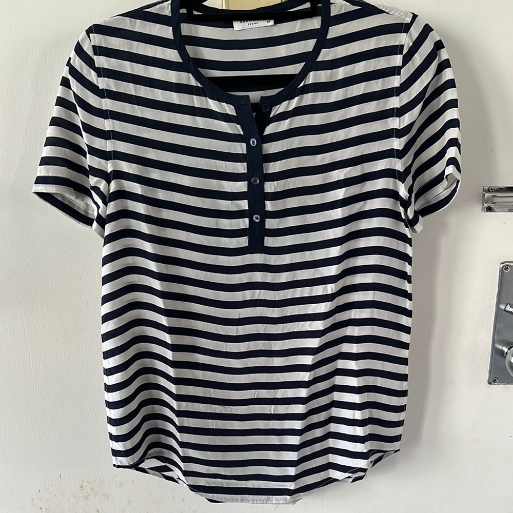 Equipment Silk Henley T-Shirt